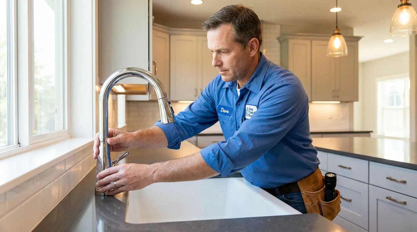 Kitchen faucet installation by Johns Plumbing LLC in Norcross