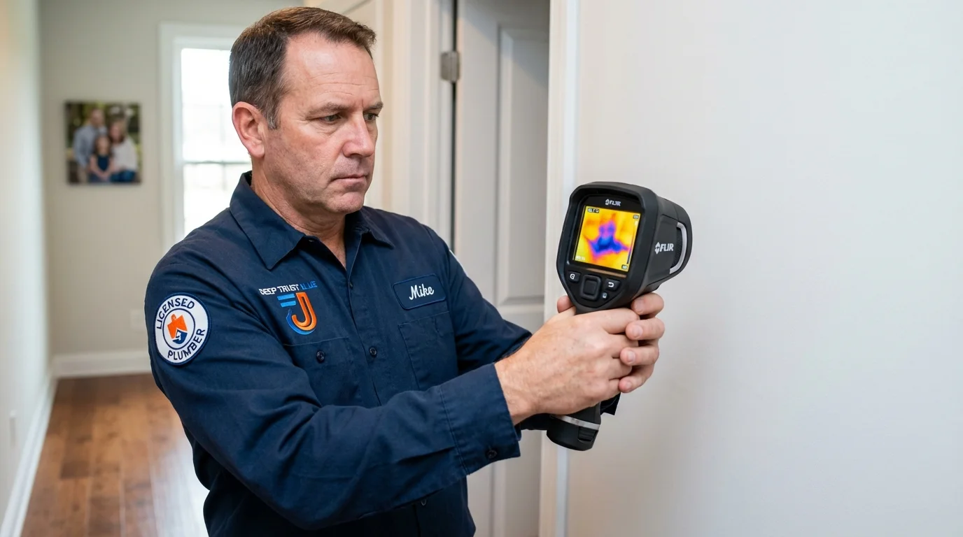 Thermal imaging leak detection by Johns Plumbing LLC in Norcross